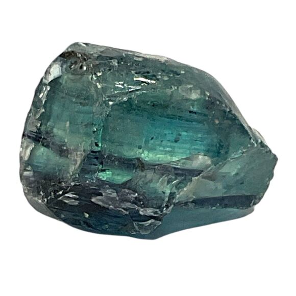 Federal Blue Layered Translucent Art Glass Cullet Glowing Manganese Slag #5GL4 - Picture 2 of 7